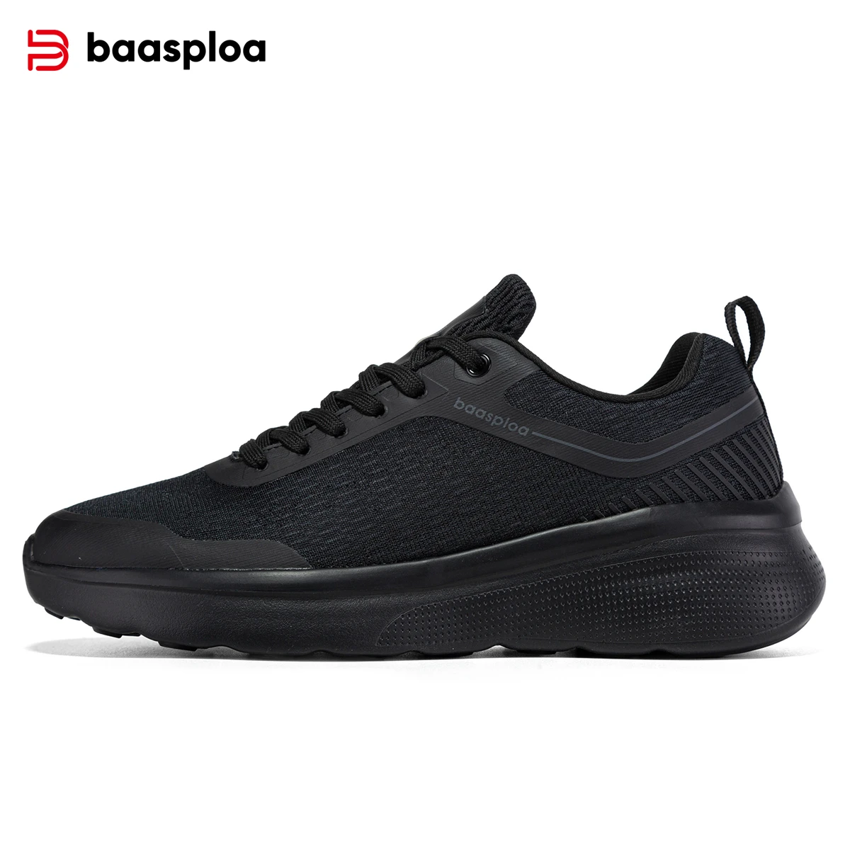 Baasploa Men Running Shoes New Mesh Breathable Sport Shoes Men Lightweight Comfort Casual Sneakers Male Antiskid Outdoor