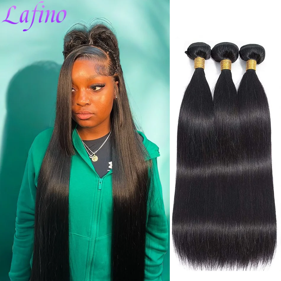 

Прямые пучки человеческих волос, оригинальные пучки натуральных волос, 100% бразильские девственные волосы, плетение 1/3/4 шт., распродажа