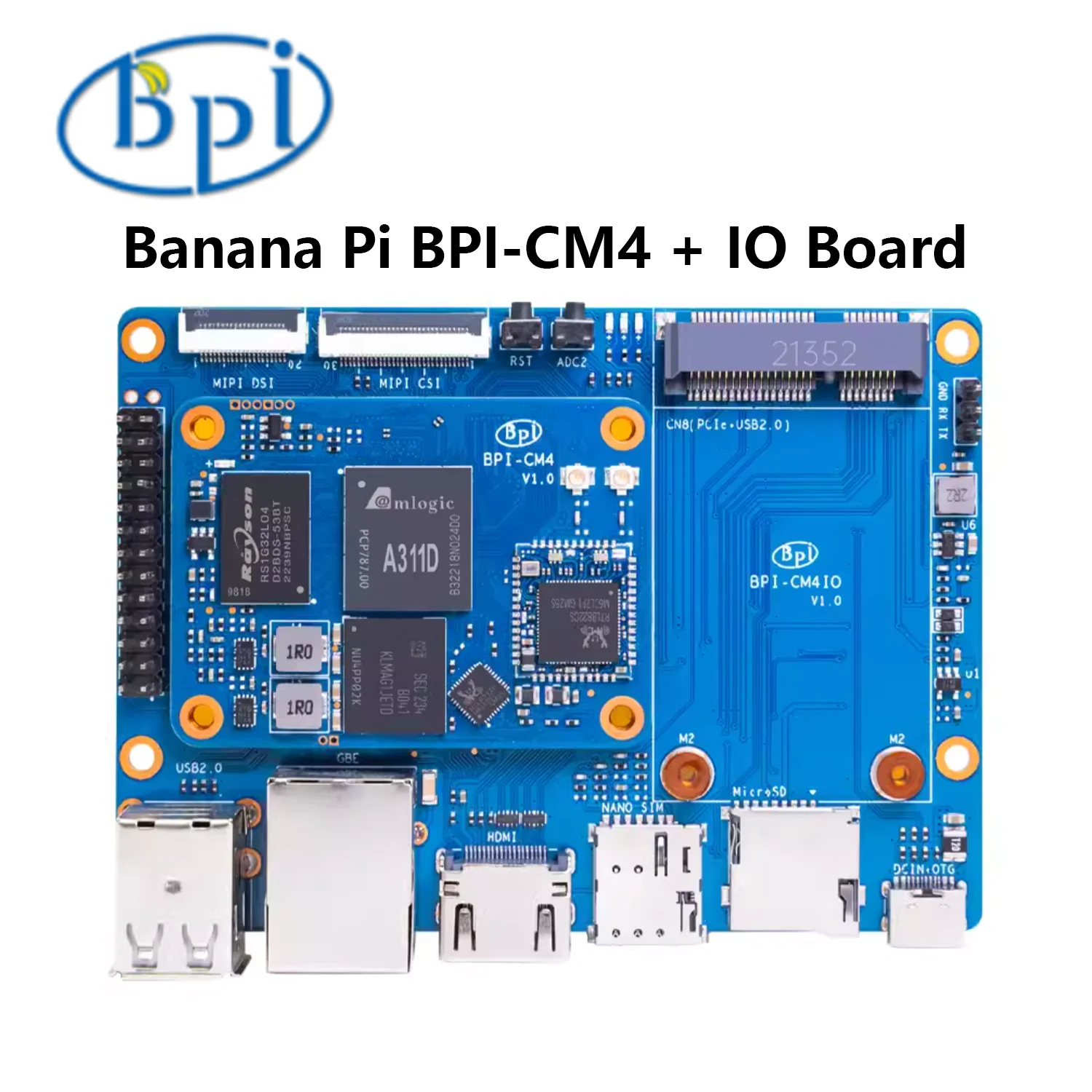 

Banana Pi BPI-CM4 Amlogic A311D Quad Core ARM Cortex-A73 4GB 16GB Compute Module