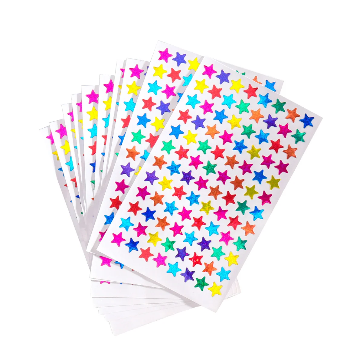 

4800pcs Pentagram Stickers Shiny Colorful Star Decals For Kids Scrapbook Gift Wrap Christmas Labels Reward Student School