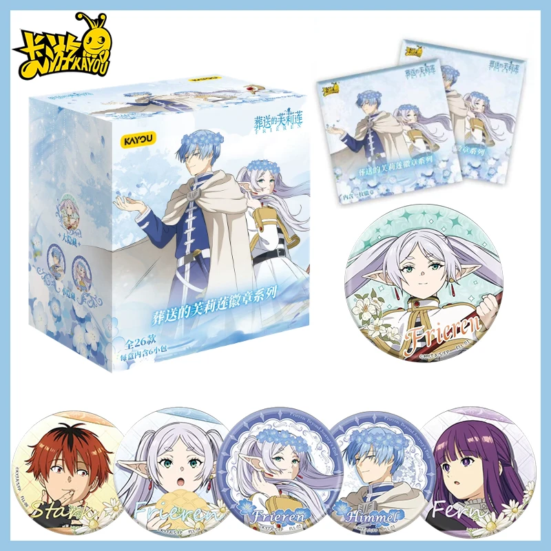 

Frieren: Beyond Journey's End Series 1 Pin Badge Kayou Anime Tin Can Badge Brooch Set Chibi-Style Hanging Ornament Kids Gift Toy