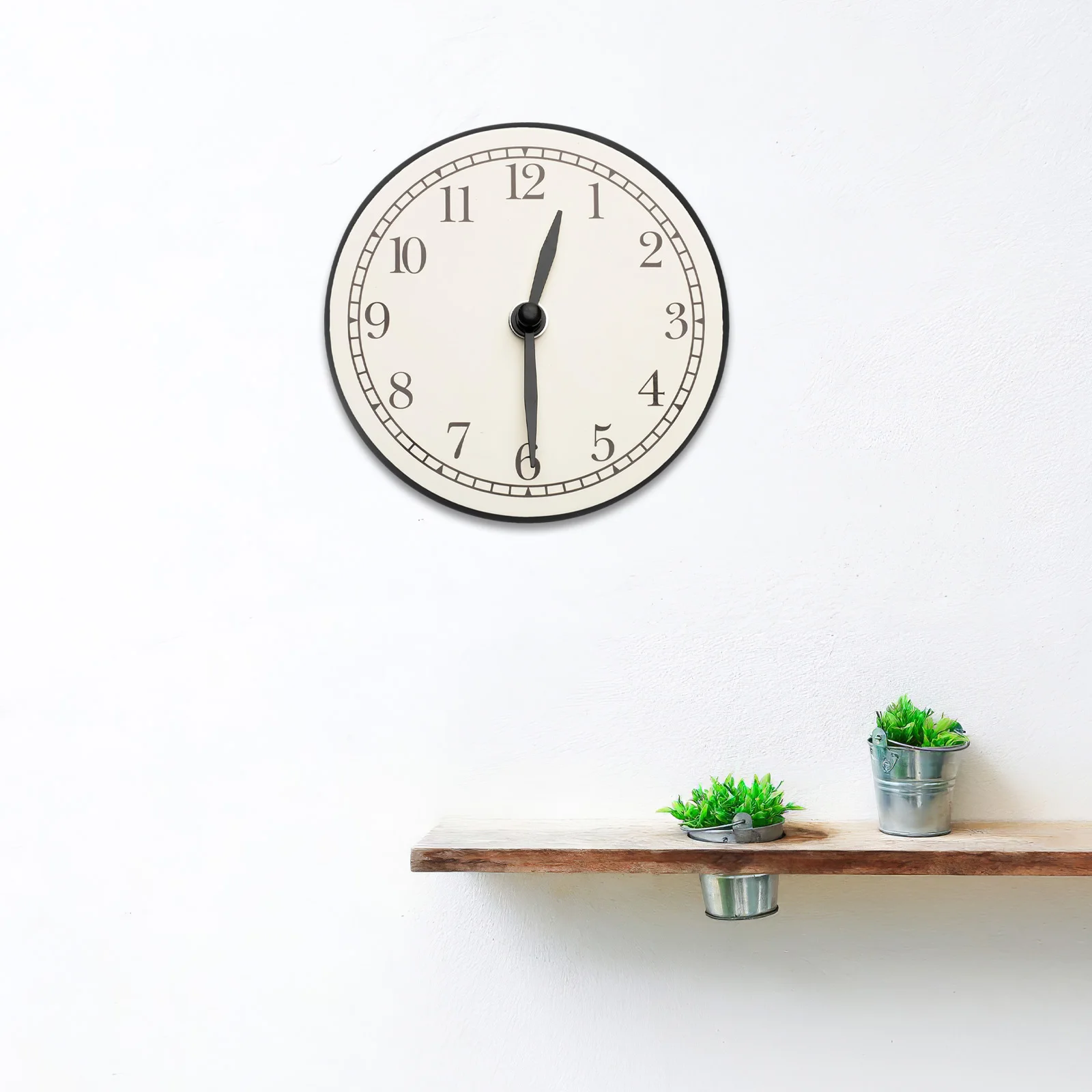 

Thin Plastic Clock Frame Minimalist Quartz Trim 12 Inch Wall Clock Replacement Border Shell Decorative Lightweight Sturdy