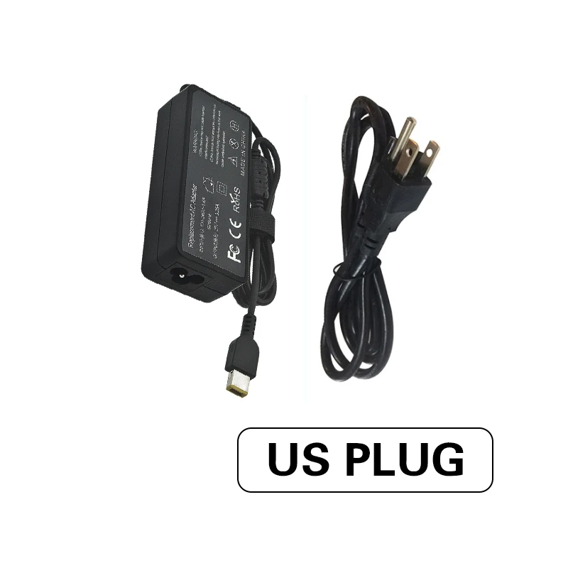 Reletech 65W USB AC Laptop Chargers Power Adapter For Lenovo Thinkpad X301S X230S G500 G405 X1 Carbon E431 E531 T440s Yoga 13