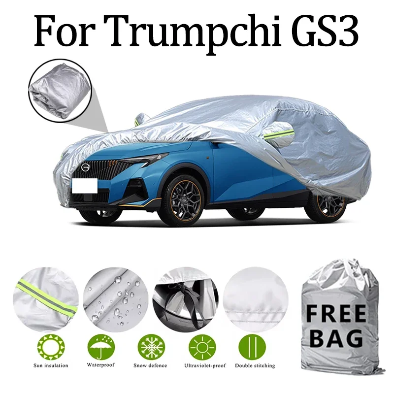 

For Trumpchi GS3 Car Cover Outdoor Protection Covers Snow Sunshade Waterproof Dustproof Exterior UV Car Accessories