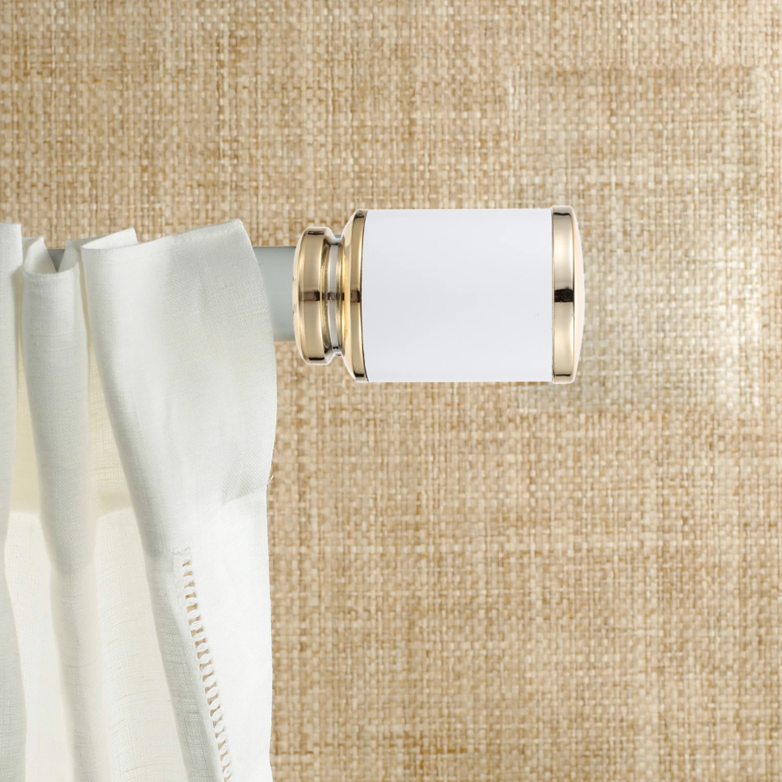 

2Pcs Curtain Rod Final Elegant Atmosphere Decorative Parts Fine Craftsmanship Curtain Rod Plug Home Supplies