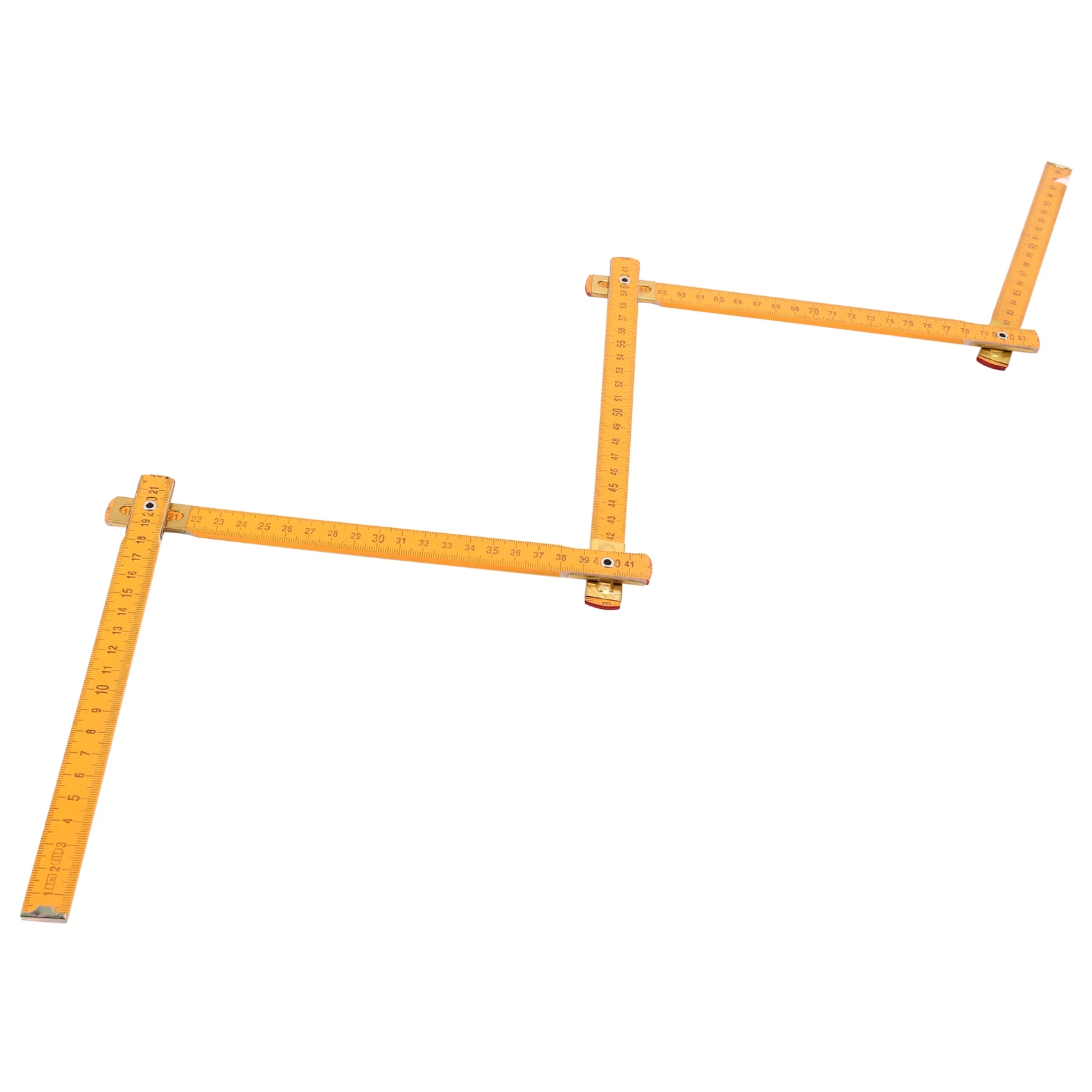 A34R Portable Carpenter Wooden Folding Ruler