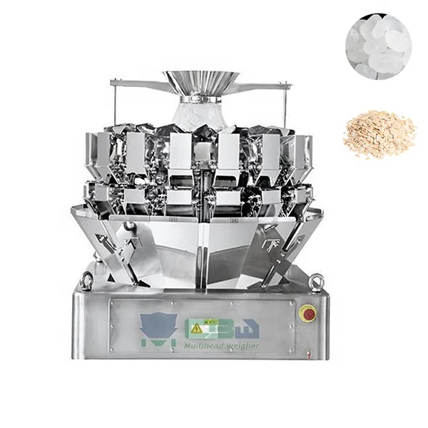 Multifunctional 1.6kw Multihead Weigher Packaging Machines Filling 1kg Rice Weighing And Grain Food Packing Machine