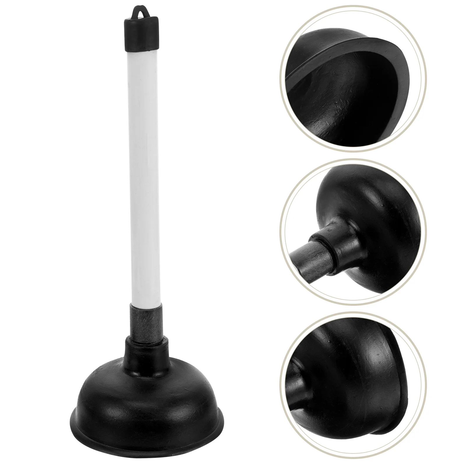 

Dormitory Bathroom Toilet Plunger Heavy Duty Handle Easy Remove Blockage Sink Drain Cleaner Practical Unblocker