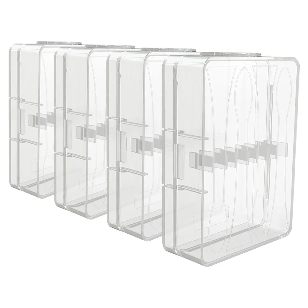 

4 Pcs Storage Box Electric Toothbrush Head Travel Heads Pp Holders Convenient Cover