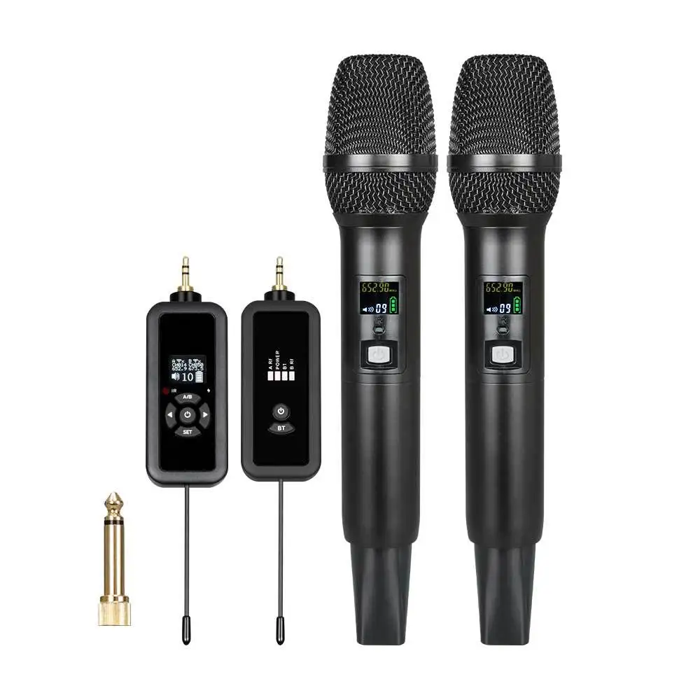 

BT AUX Usage Universal Wireless Microphone with Echo for Singing Home Entertainment KTV