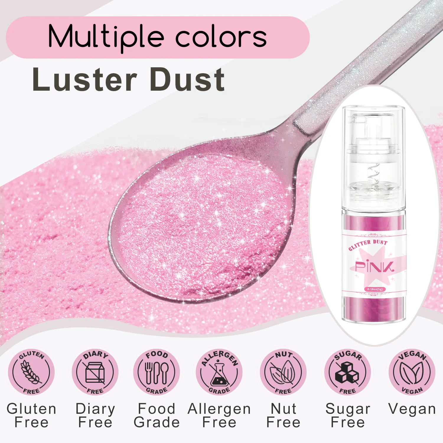 Multicolored Glitter Spray-Shiny Craft Dust for Wedding,Birthday,And Mother's Day Decorations-an Elegant Gift for Party Decor - view 2