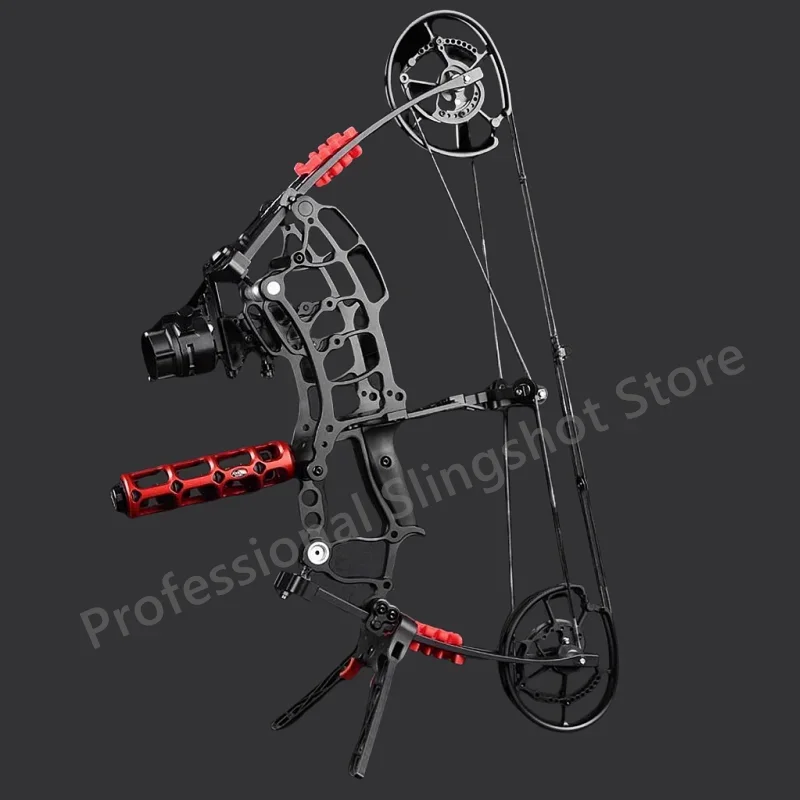 

2024 New High-power Metal Composite Bow Hunting Kit Slingshot Outdoor Strong Precision Shooting Rubber Band Laser