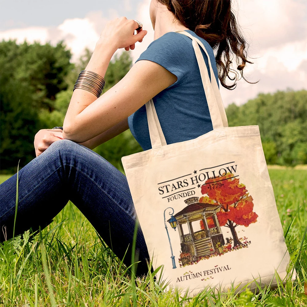 Stars Hollow Tote Bag, Gilmore Girl Tote Bag, Autumn Festival Tote Bag, Gilmore Girls Fall Tote Bag regali per Gilmore Girls