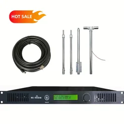Radio Station Equipment Dipole Antenna Cables Fm Transmitter 100W