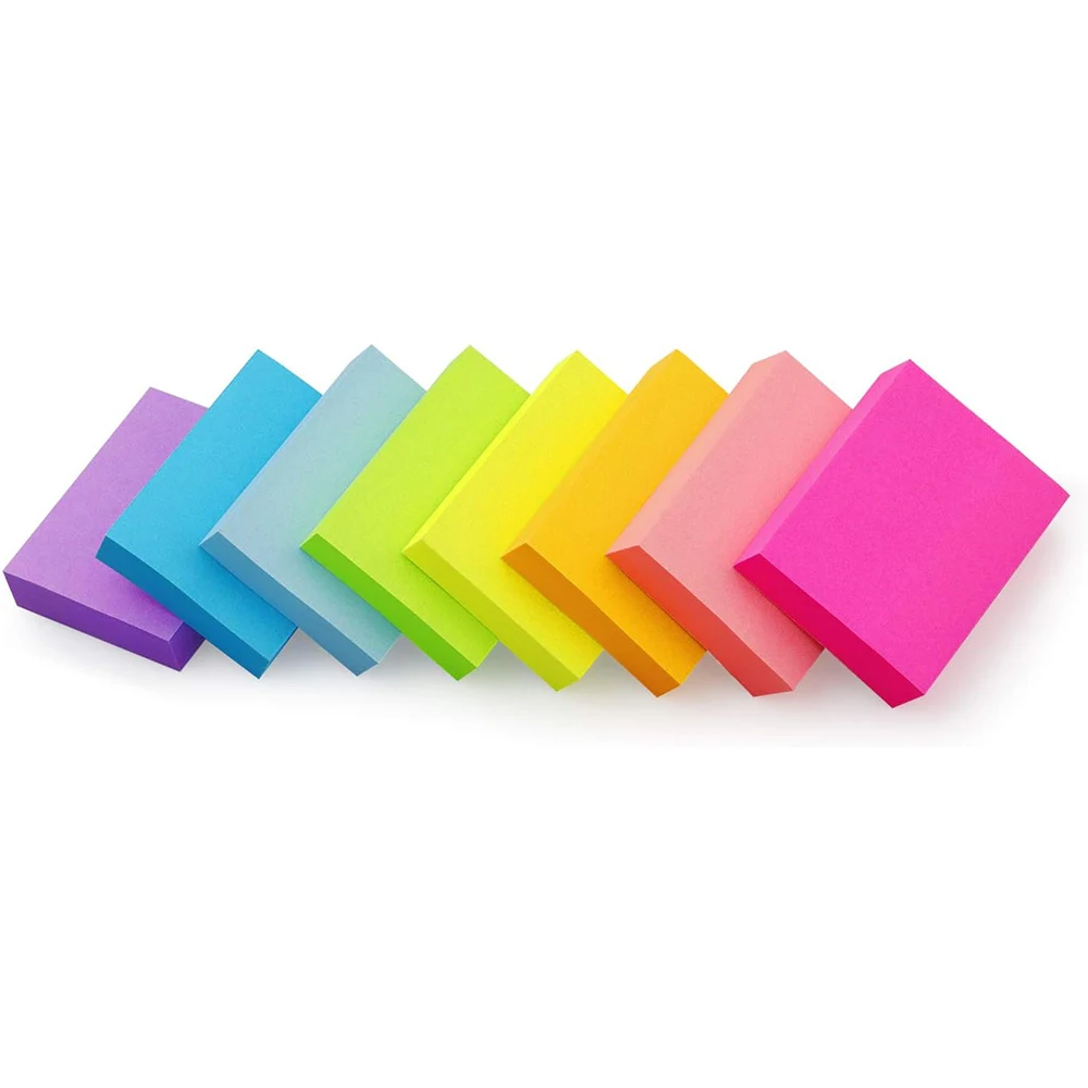 brilhantes sticky notes almofadas self stick pequenas notas pegajosas mini notas pegajosas pequeno pcs 15x2 cores 01