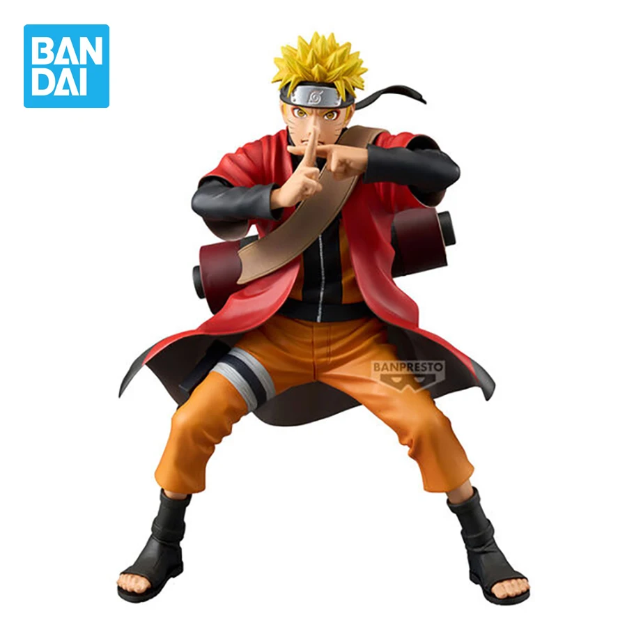 Banpresto Anime Naruto Shippuden figuritas Grandista Naruto PVC figuras de acción 210mm Bandai Figurals colección modelo Juguetes