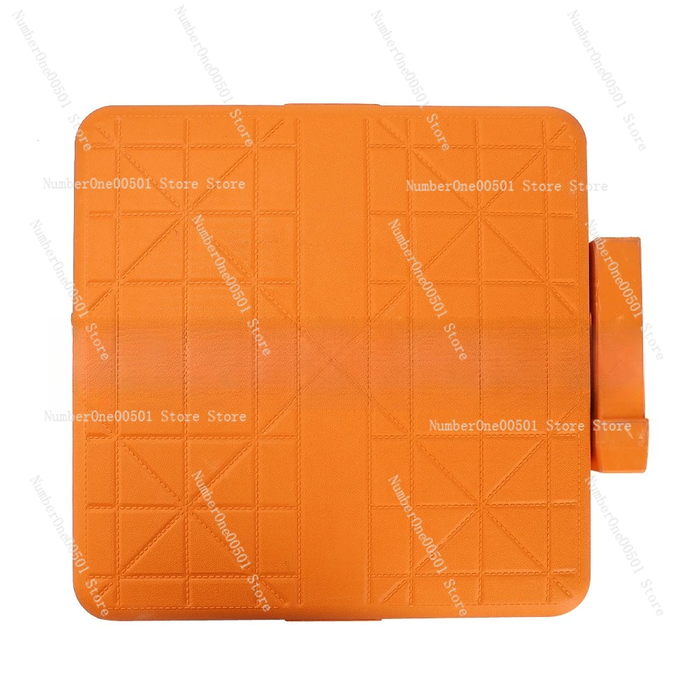 Heavy Duty Rubber Baseball Bases Orange White Set Pitcher Plate Home Plate Non-Slip Softball Field Base