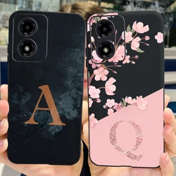 For Motorola Moto G04 G04s Case New Fashion Letters Cover Soft Silicone Shockproof Phone Case For Moto G04s G 04 s MotoG04 Shell