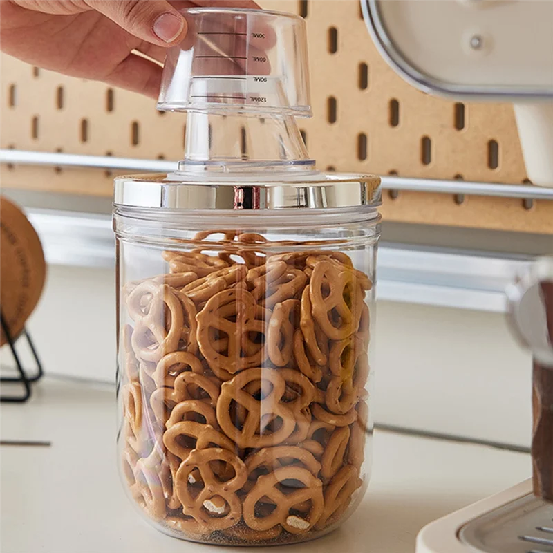 CQMF-Kitchen Storage Jars Household Food Grade Insect And Moisture-Proof Sealed Jars With Lids Large Capacity Rice Buckets
