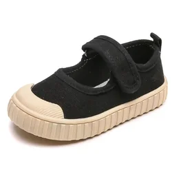 2024 Children's Canvas Shoes Summer New Students Korean Breathable Hot Fashion Shoes Kids ShoesSize21-32 Breathable