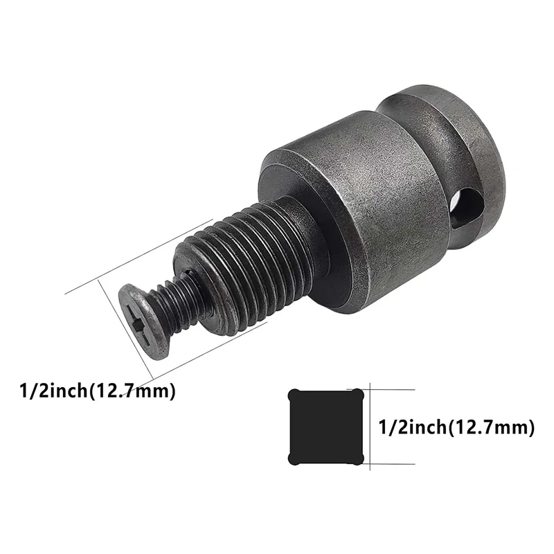 Portabrocas sin llave, Portabrocas de mano de cambio rápido, montaje 1/2-20UNF, 1,5-13Mm con adaptador de llave sds-plus de 1/2 pulgadas