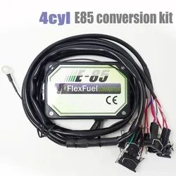 Kit di conversione carburante Flex E85 a 4 cilindri con avviamento a freddo, auto a etanolo per modifica auto, sensore di temperatura integrato