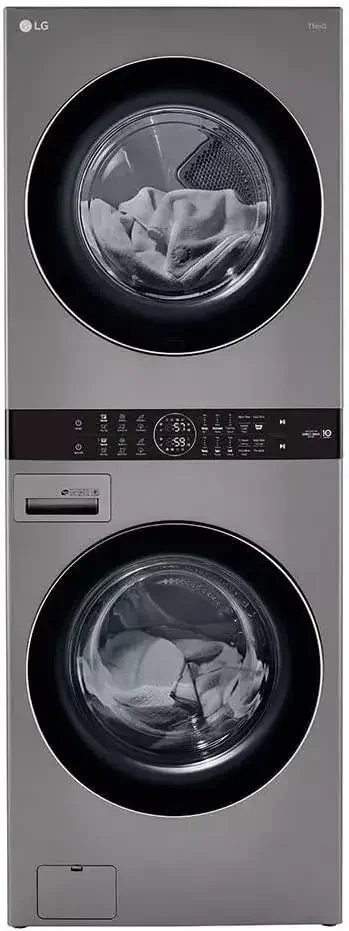 Single Unit Front Load LG WashTower™ with Center Control™ 4.5 cu. ft. Washer and 7.4 cu. ft. Electric Dryer