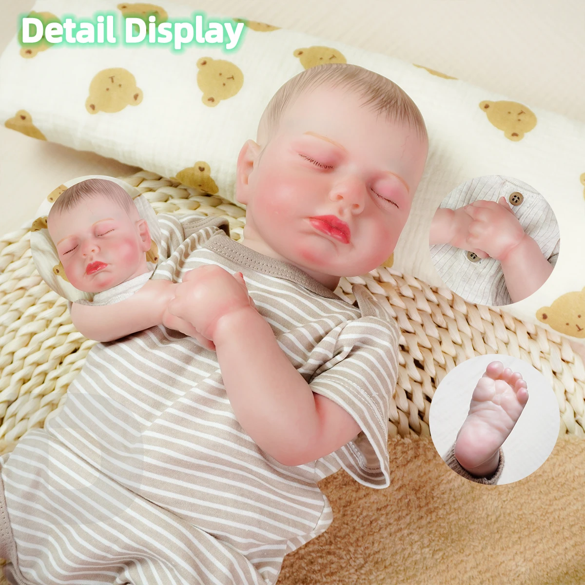 

JOYORA NEWBORN BABY DOLL ПОЛНЫЙ КОДИР ТКАНИЧЕСКИЙ МОДНЫЙ РЕБЕРТ ЛЯЛЬКА 3D КОЖА С ВИДИБЛЕМЫМИ VEINS ИЗЫСКАННАЯ ARTISTIC CREATION DOLL