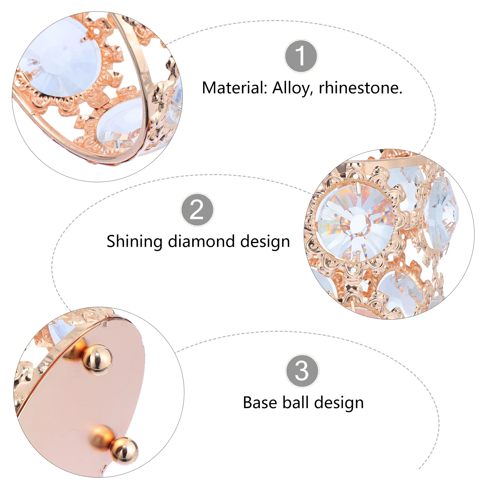 

Crystal Rhinestone Makeup Brush Storage Organizer Large Capacity Pen Holder Desktop Sundries Holder Shiny Makeup