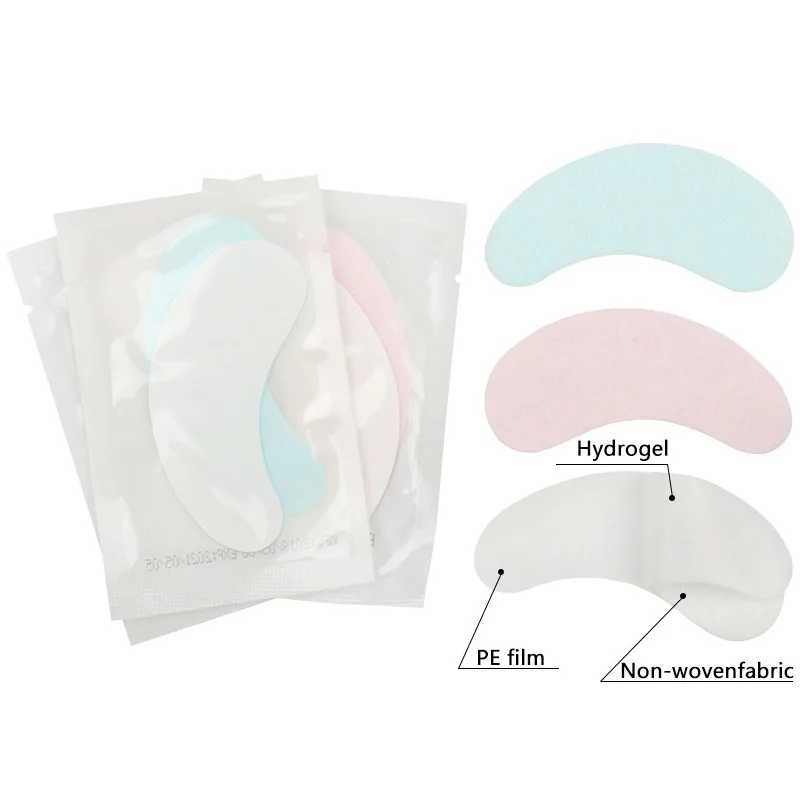 50 Pairs Eyelash Extension Hydrogel  Pad Gel Patch Grafting False Lashes Eyepads Under Eye Stickers Tips Women Makeup Tools