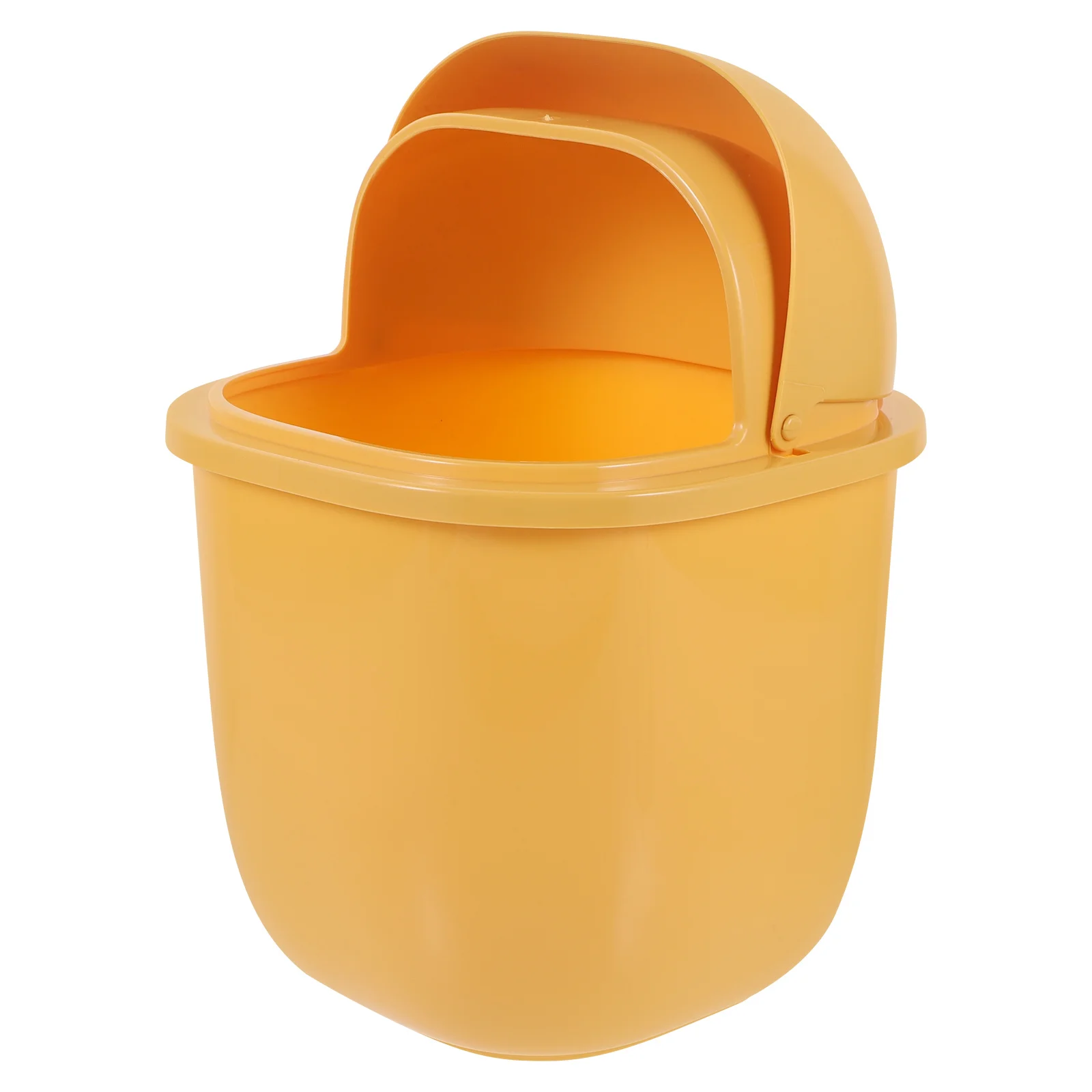 

Mini Trash Can Small Trashcan Desk Bin for Office with Lid Garbage Desktop Plastic