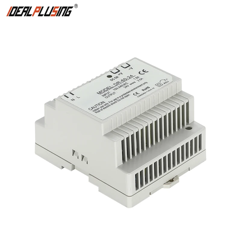 15W 30W 45W 60W 75W Adaptable Switch Power Supply With Adjustable Voltage And Current Din Rail Power Supplies