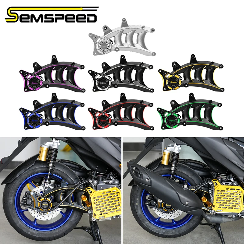 

SEMSPEED Motorcycle CNC Aluminum Rear Swing Arm For Yamaha Aerox/NVX SP NMAX Turbo/Techmax 2025-2026 Motorcycle Accessories