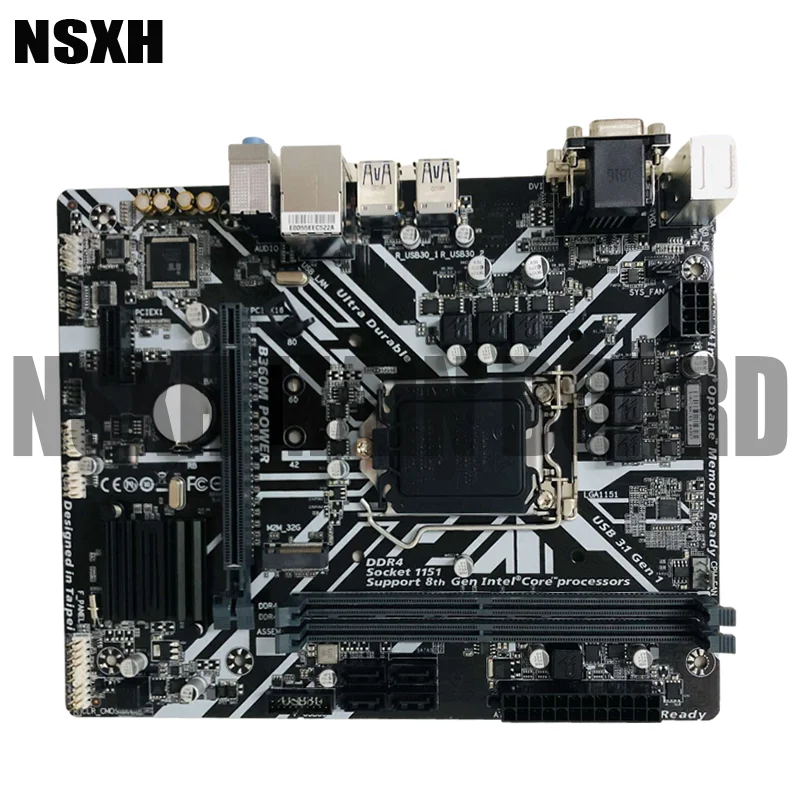 Original B360M POWER Mtherboard 32GB LGA 1151 DDR4 Micro ATX Mainboard