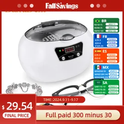 Digital Timer Ultrasonic Cleaning Jewelry Machine Glasses Watch Razor Ultrasonic Sterilization Cleaning Machine Can Be Timed