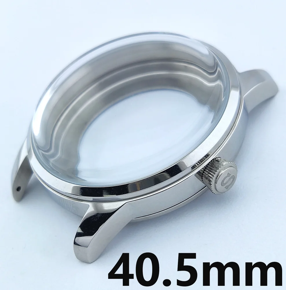 40.5mm Case NH35 Case NH38 Watch Case NH38 Case Stainless Steel Sapphire Glass Waterproof Case Suitable For NH35/36/38 Movement