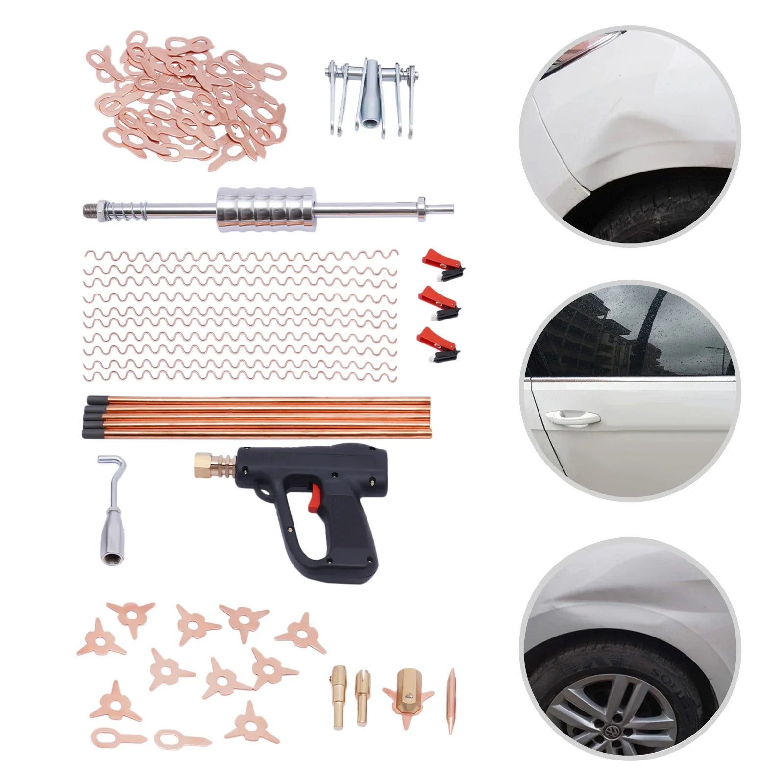 

BYMAOCAR инструмент для ремонта листового металла 86x аппарат для точечной сварки набор для вытягивания вмятин царапин точечная сварка оборудование для ремонта кузова автомобиля