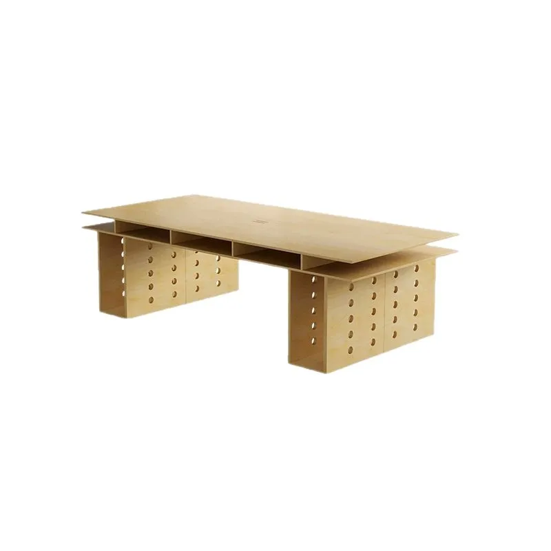 

Modern simplicity, birch large board negotiation table, solid wood cave table, work