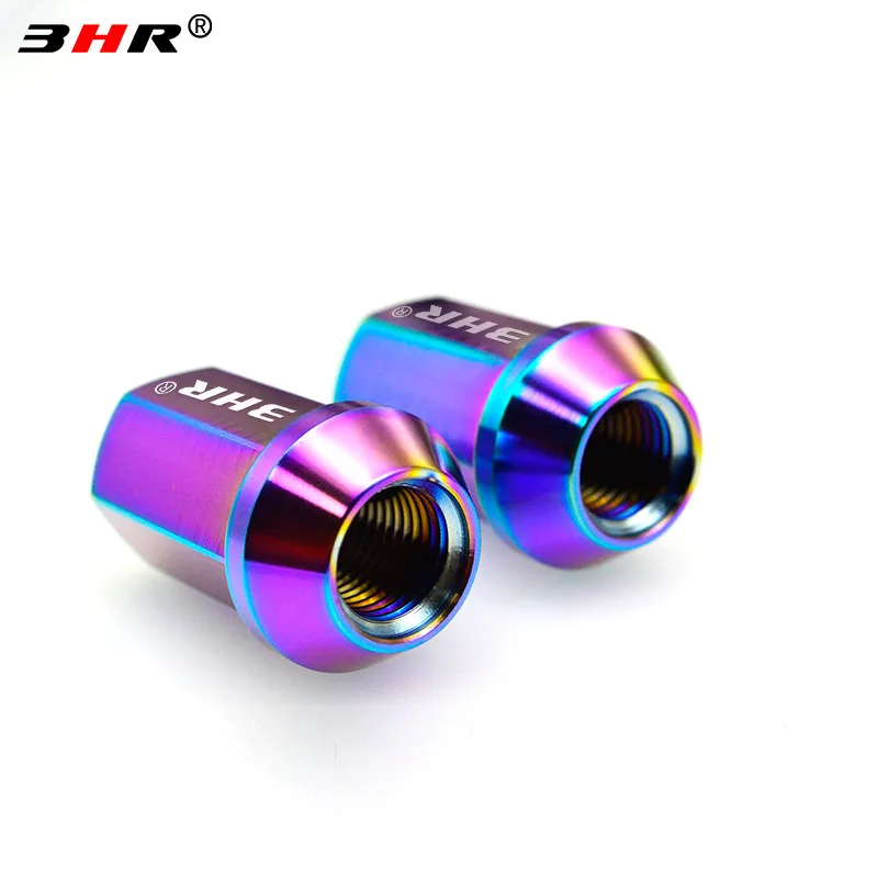 HRMin Gr5 titanium wheel lug nut M12x1.5x35mm and  lock nut  close end