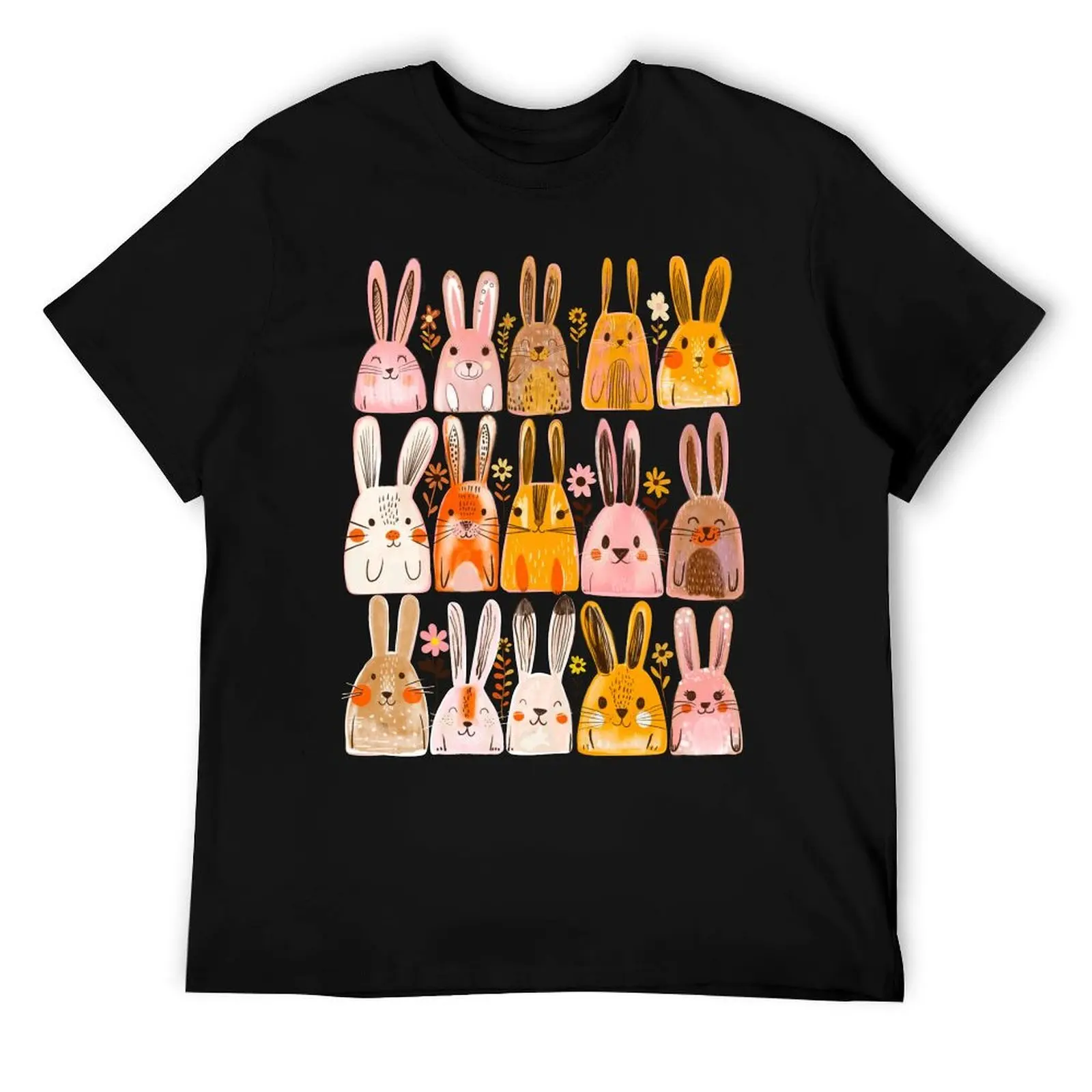 

Rabbit Multiplication nursery art T-Shirt cotton t shirt man man t shirt cotton T-Shirt