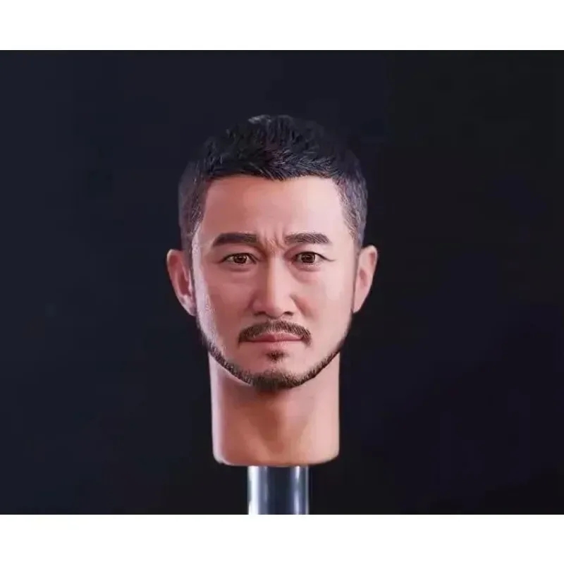 1/6 Scale Asian Chinese Actors Head Played Male Action Figure Head Carving Sculpt Model for 12