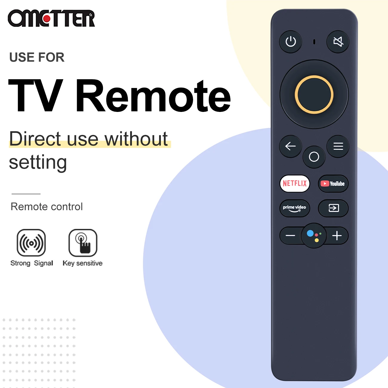Télécommande Bluetooth CY1710 pour Smart TV, 43 pouces, 32 pouces, pour Youtube, Netflix Prime