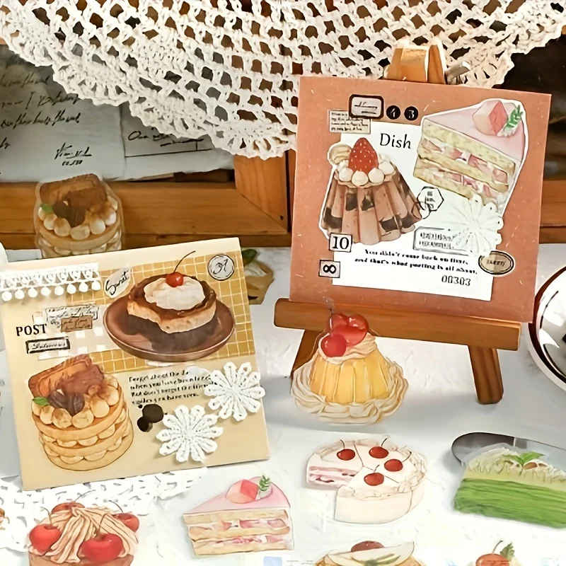 3 шт., набор наклеек для домашних животных с милым хлебом, серия Tuesday Channel, тема десерта, используется для абстрактной скульптуры