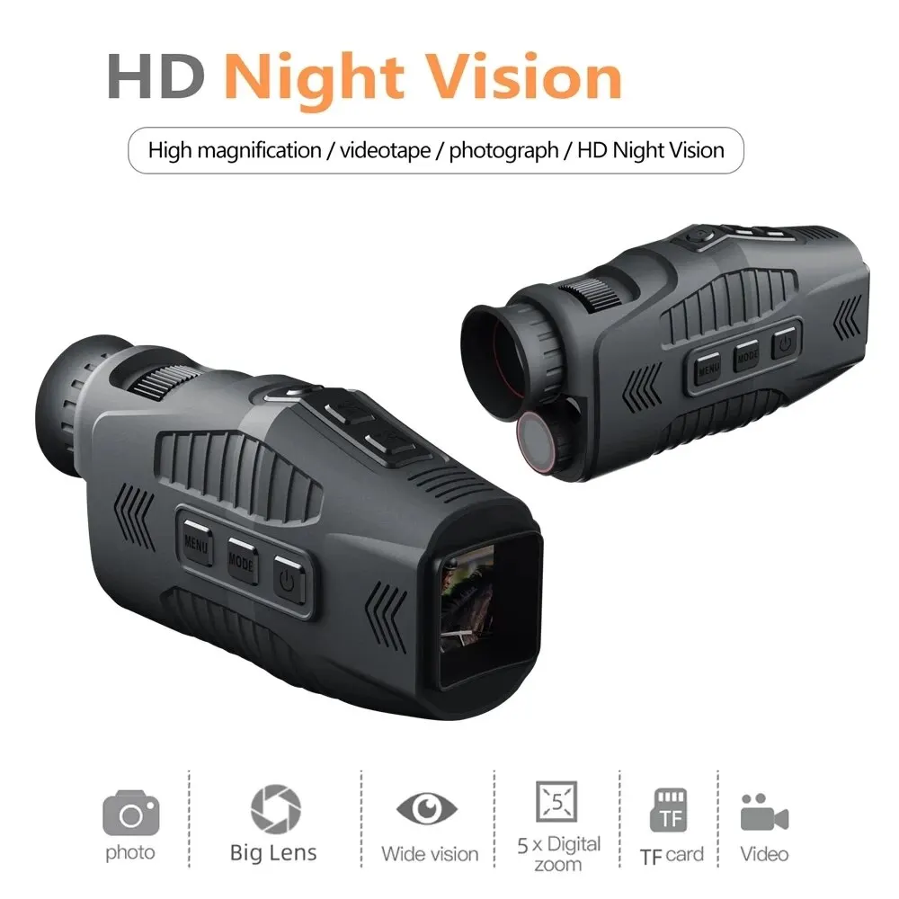 R11 1080P Monocular Infrared Night Vision Device Day Night Use Photo Video 5X Digital 300M Full Dark Viewing Distanc For Hunting