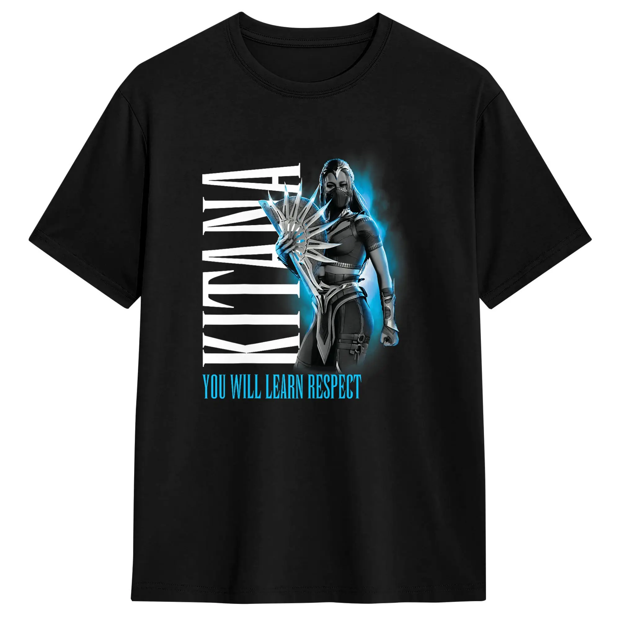 Kitana You Will Learn Respect Mortals Kombats T Shirt Adult  Y2K Basic T-Shirts Beach Crew Neck Leisure Tees Cheap Oversize Tops