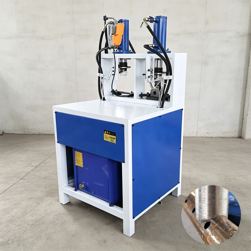 Industrial Grade Hydraulic Tube Arc Notching Machine for Mass Production of Security Window Components