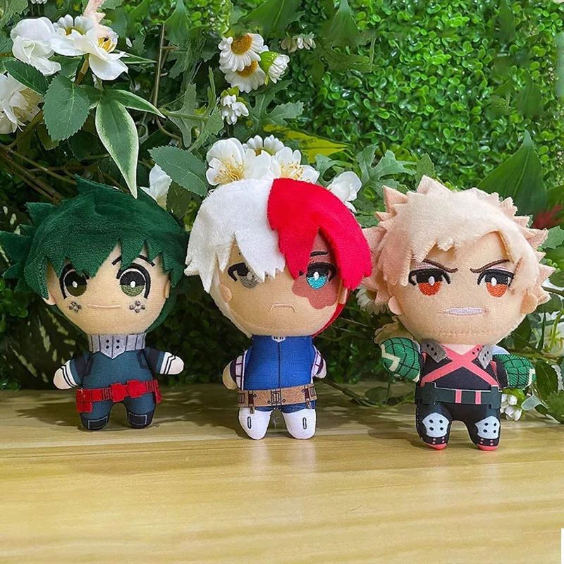 

10/25CM Cartoon My Heroes Academy Plush Toy Anime Izuku Midoriya Katsuki Bakugou Shouto Todoroki Stuffed Doll Children's Gifts