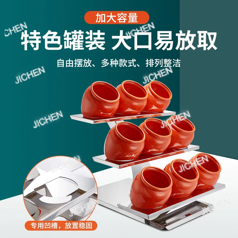 

Трехуровневая полка для специй из нержавеющей стали, стойка для фруктового салата, стол для перерыва чая, витрина для еды