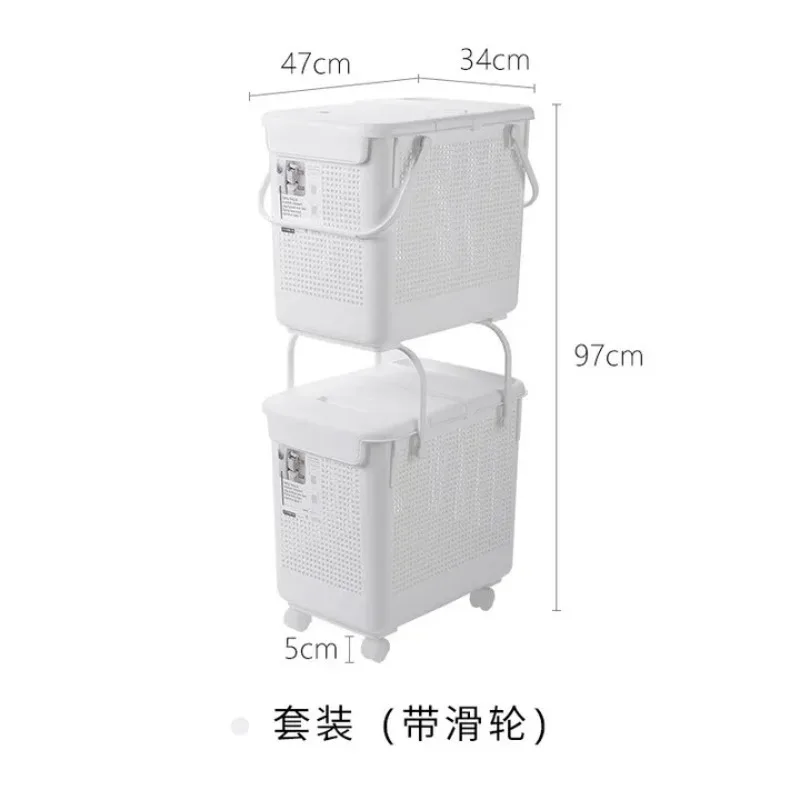 

Dirty clothes basket, household storage basket with handle