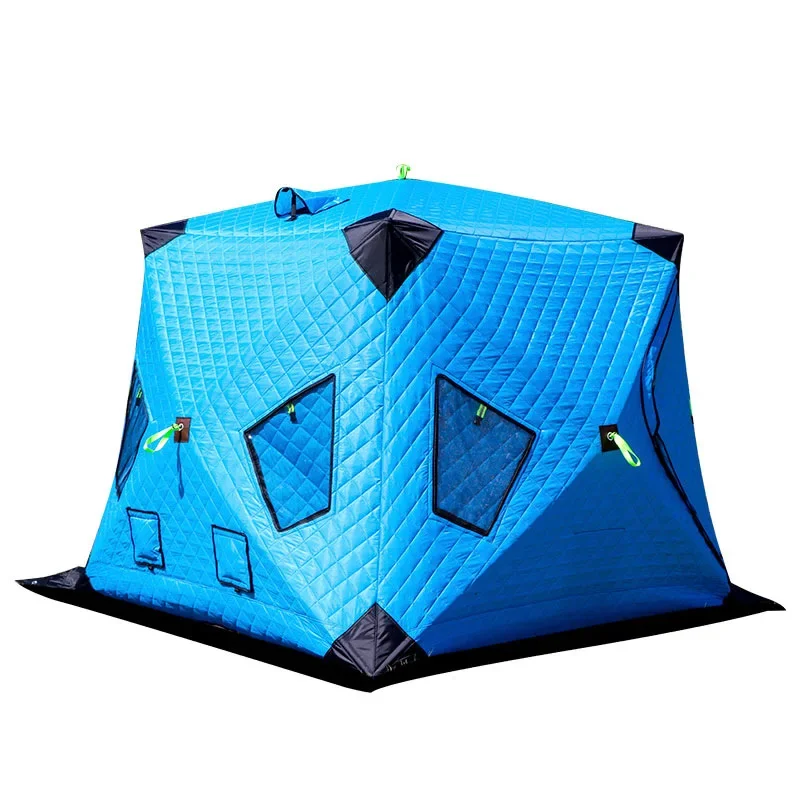 

Quick Automatic Opening Outdoor Warm Camping Sauna Shelters Ice Cube Winter Fishing Tents